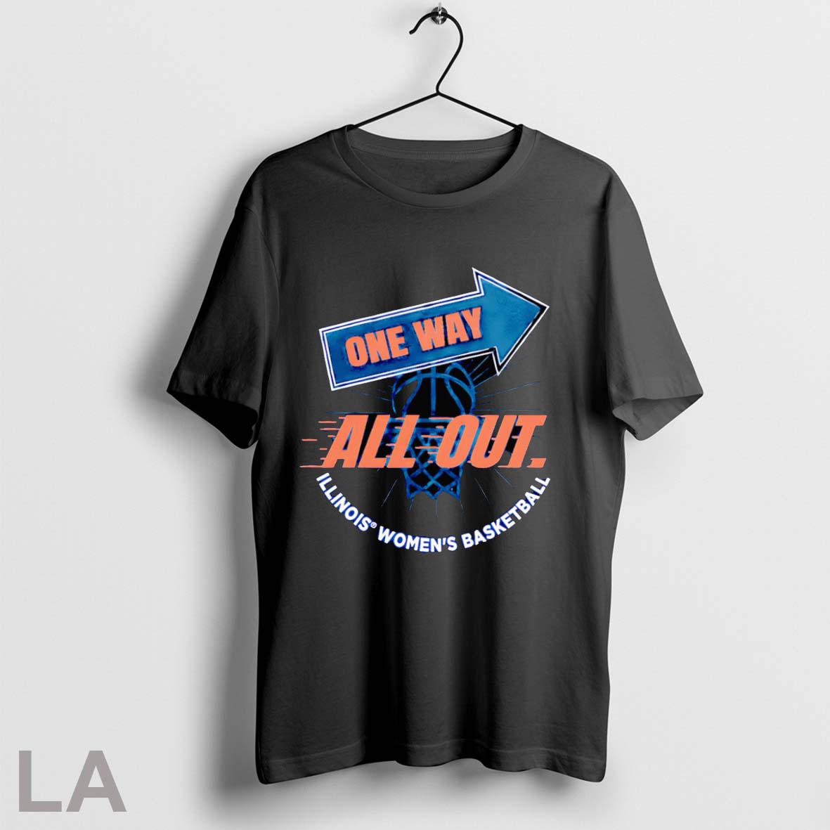 Original One Way All Out Illinois Womens Basketball T Shirt Unisex