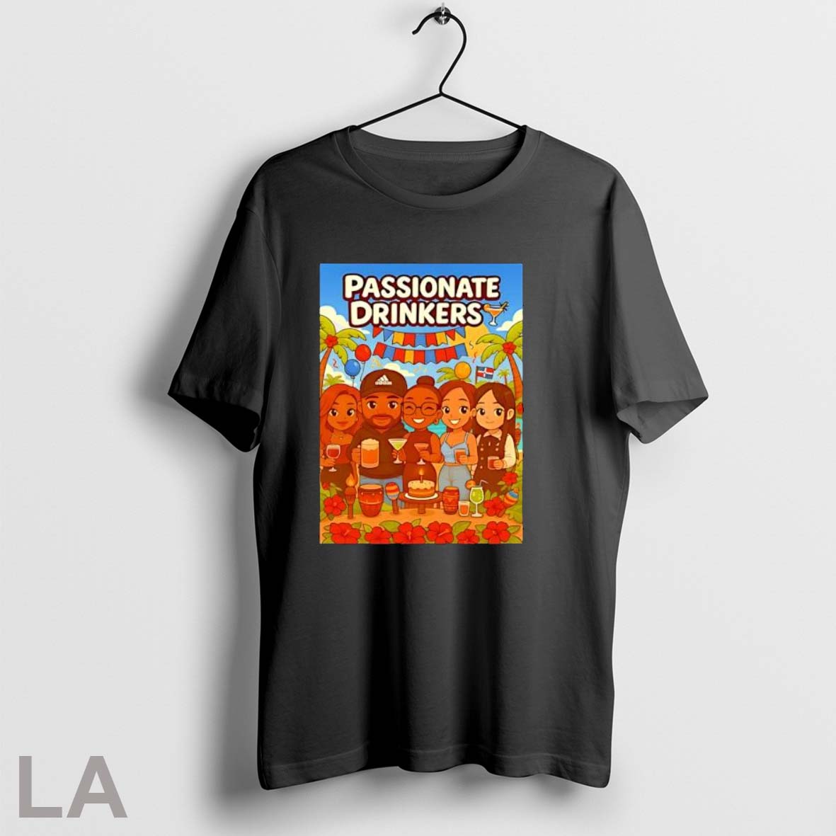 Original Passionate Drinkers Photo Cartoon T Shirt Unisex