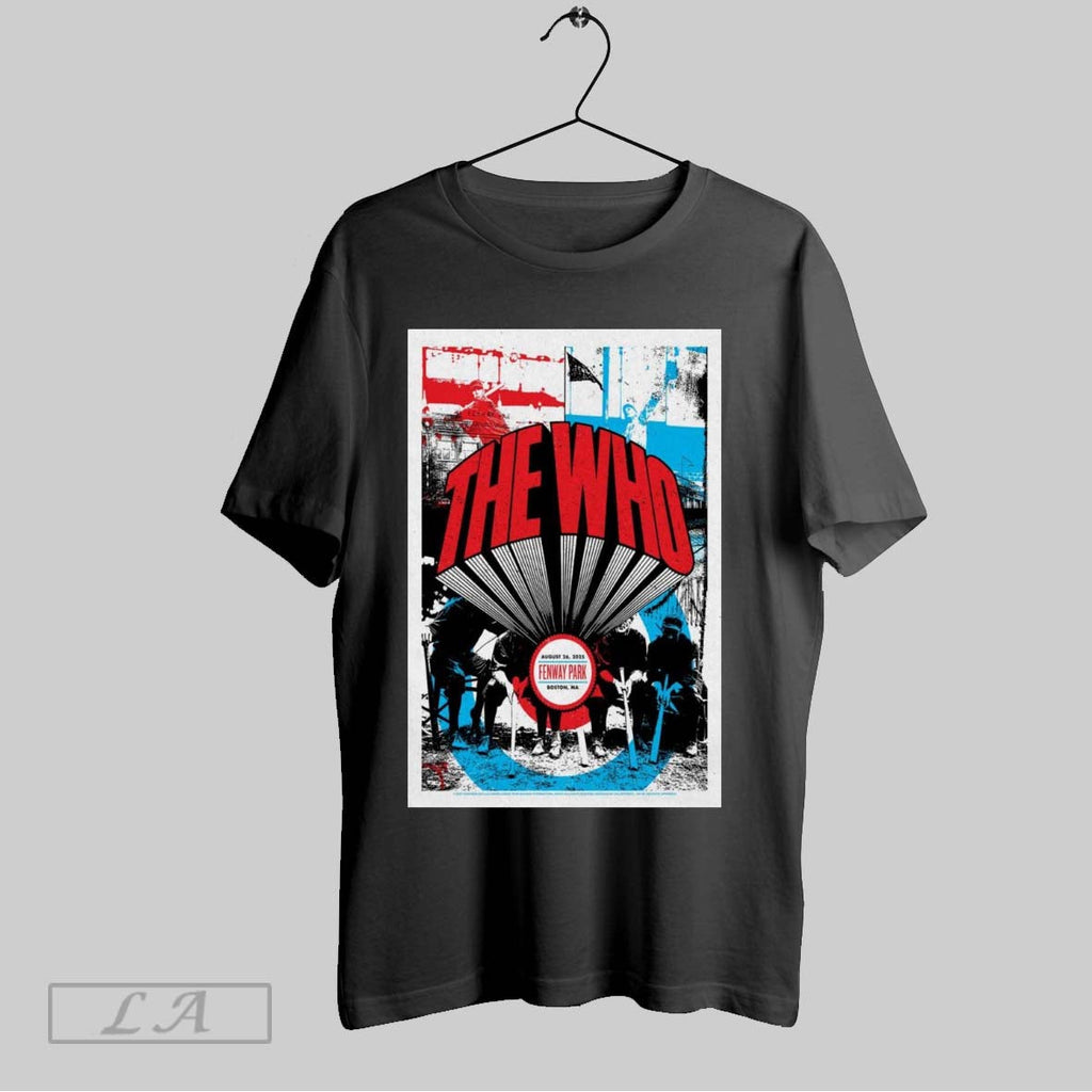 Original Poster The Who Tour 26 August 2025 Fenway Park Boston Ma T Shirt Unisex