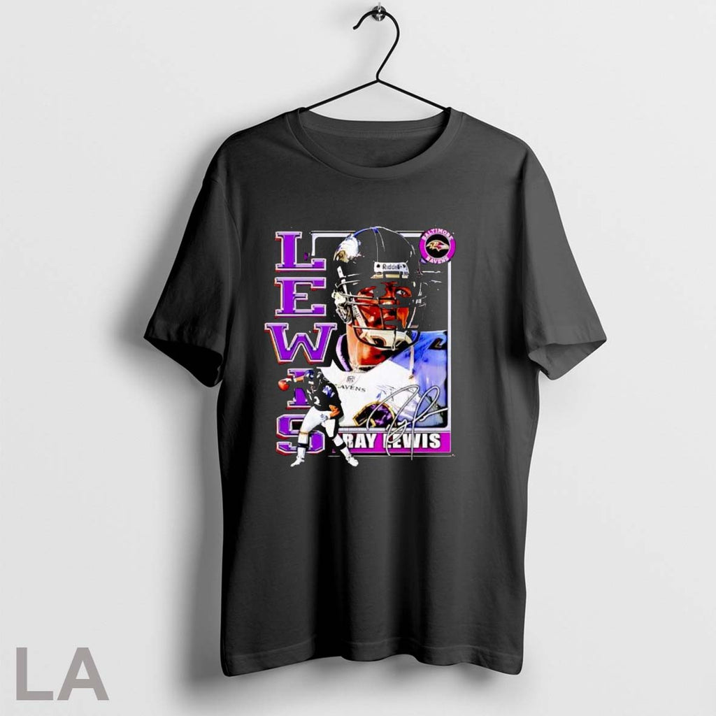 Original Ray Lewis Baltimore Ravens Signature Retro T Shirt Unisex