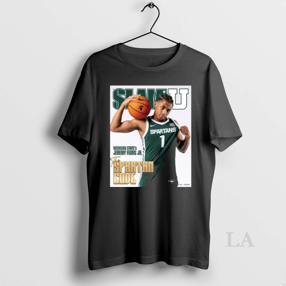 Original Slamu Michigan State Spartans Jeremy Fears Jr The Spartan Code Magazine Cover Unisex
