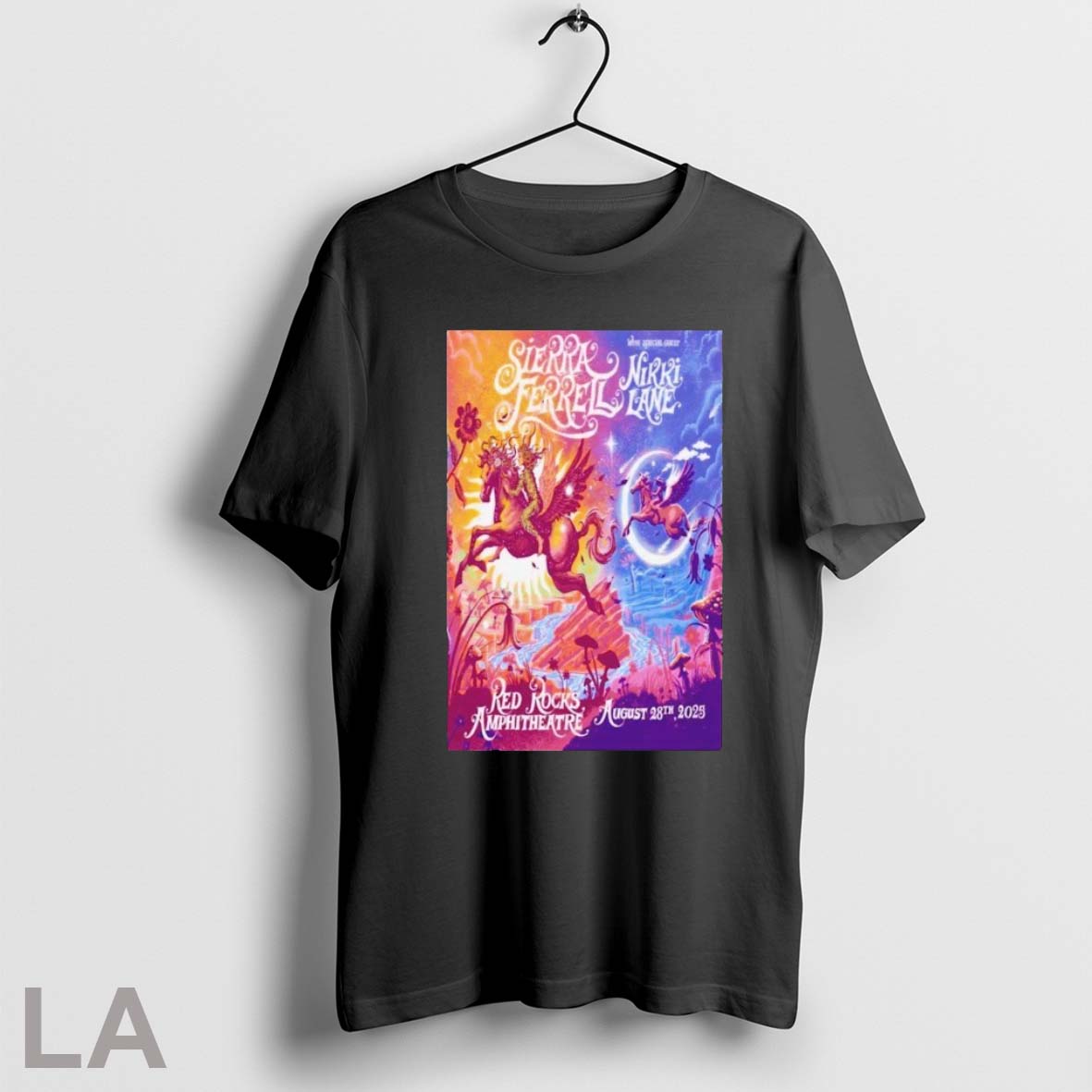 Original Sierra Ferrell Red Rocks Amphitheatre Morrison Co Tour Aug 28 2025 Pegasus T Shirts