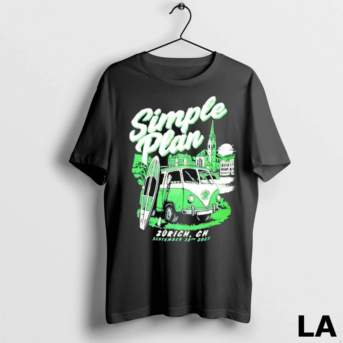 Original Simple Plan Zurich Ch September 30 2025 Unisex