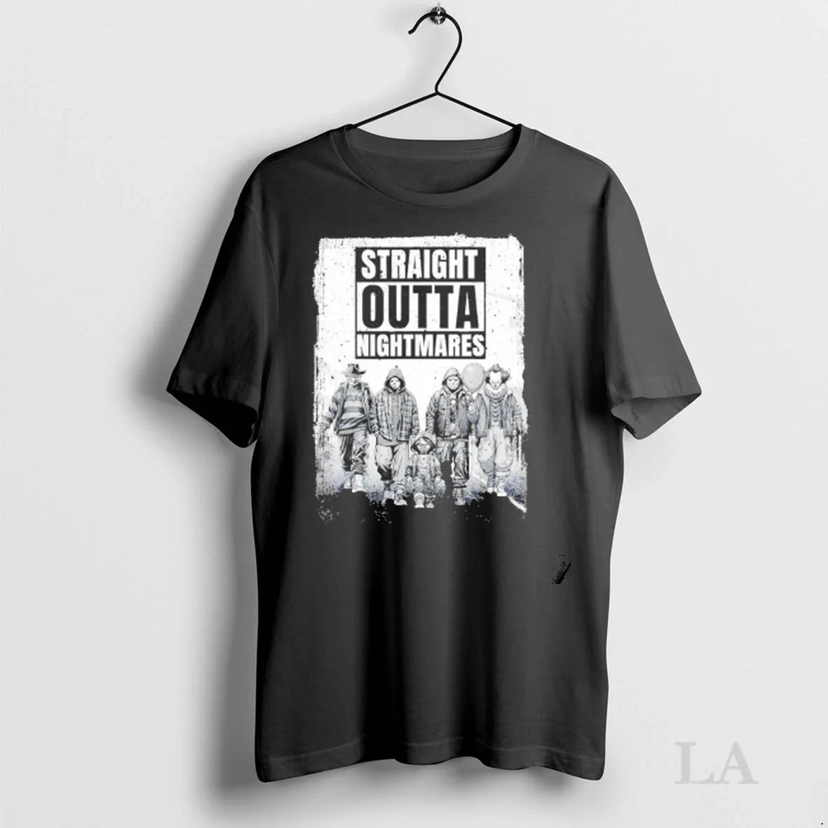 Original Straight Outta Nightmares Horror Halloween Scary Unisex