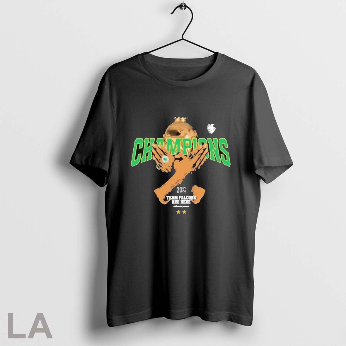 Original Team Falcons Are Here Champions 2025 T Shirts Unisex