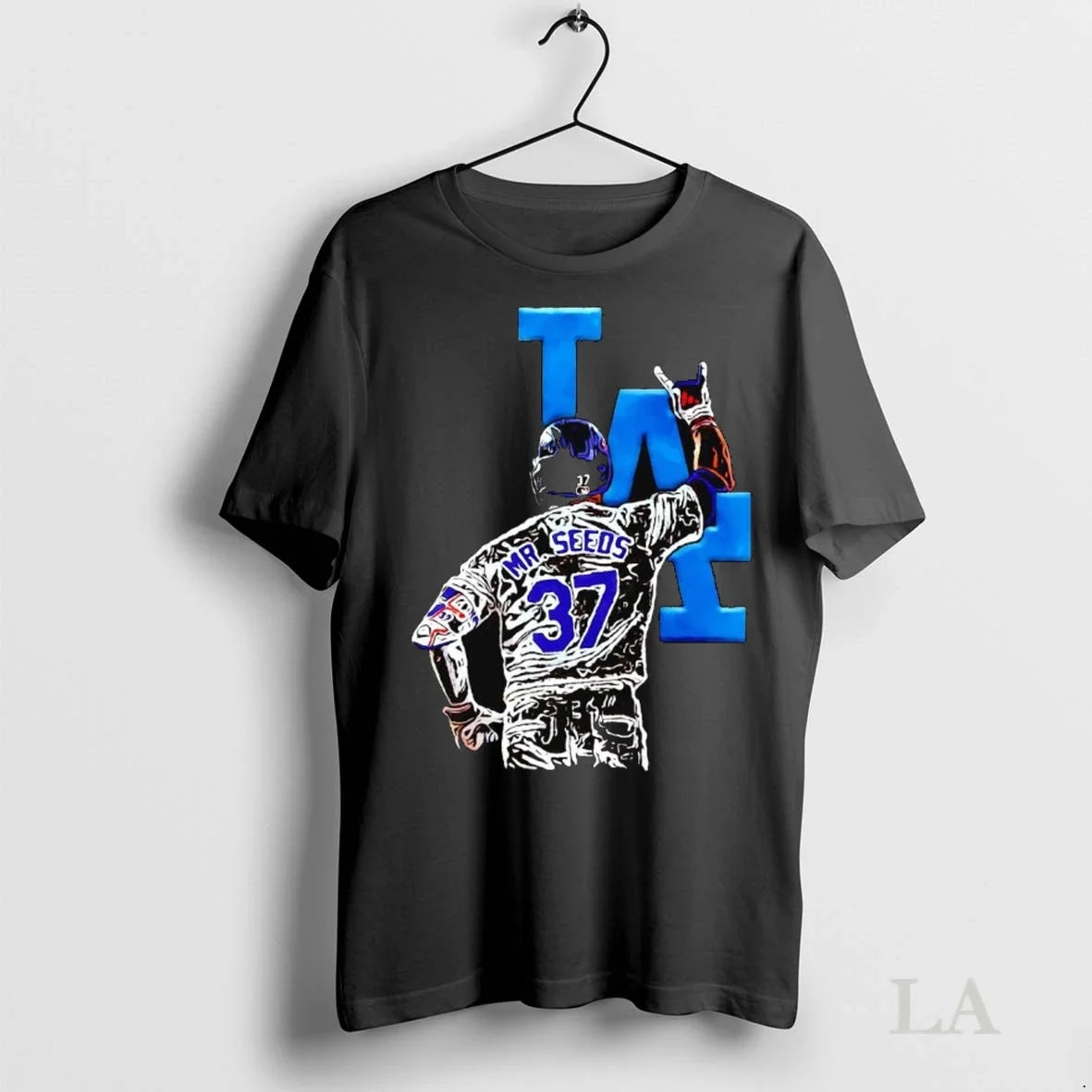 Original Teoscar Hernandez Mr Seeds Rock On La Dodgers Unisex