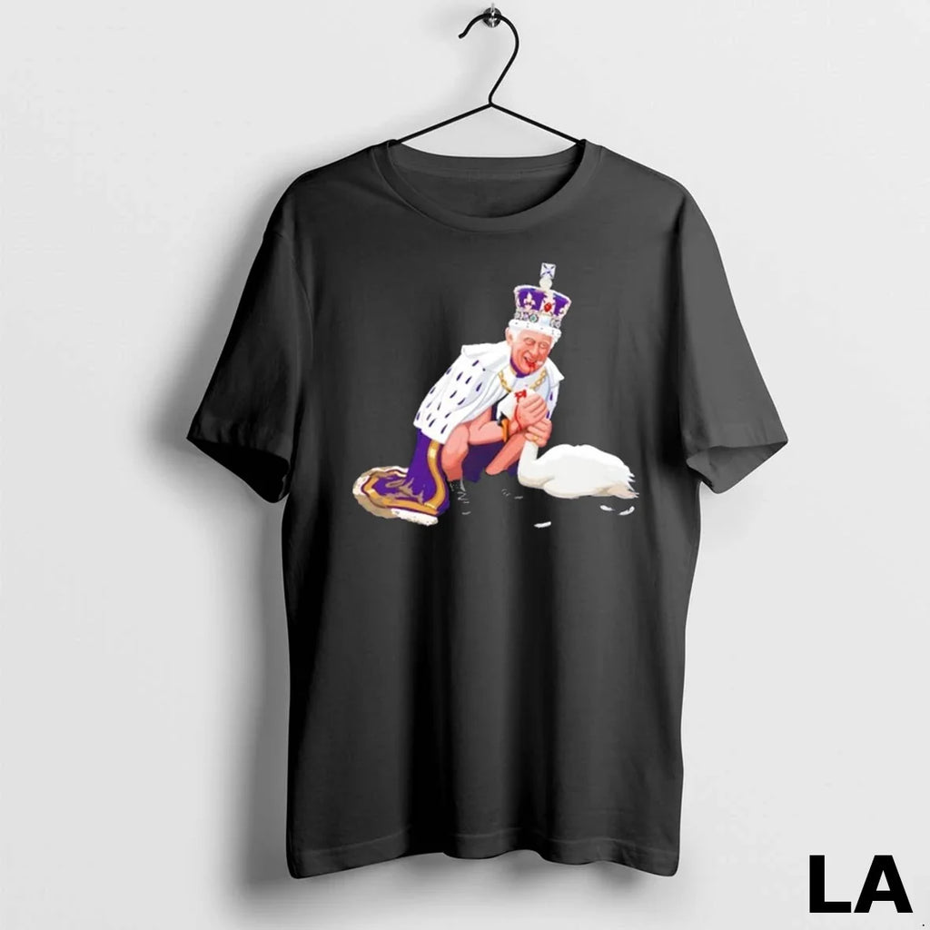 Original The King Charles Iii Eating A Swan Unisex