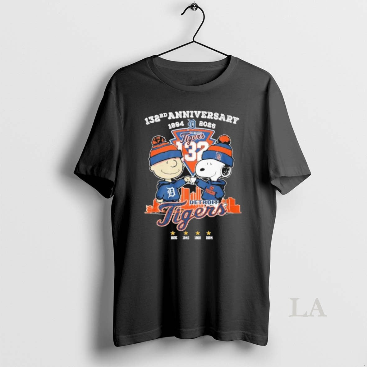 Original The Peanuts Fistbump X Detroit Tigers 132nd Anniversary 1894 2026 Unisex