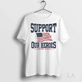 Original Tunnel To Towers Foundation Support Our Heroes Barstool Sports Usa Flag Ladies Unisex