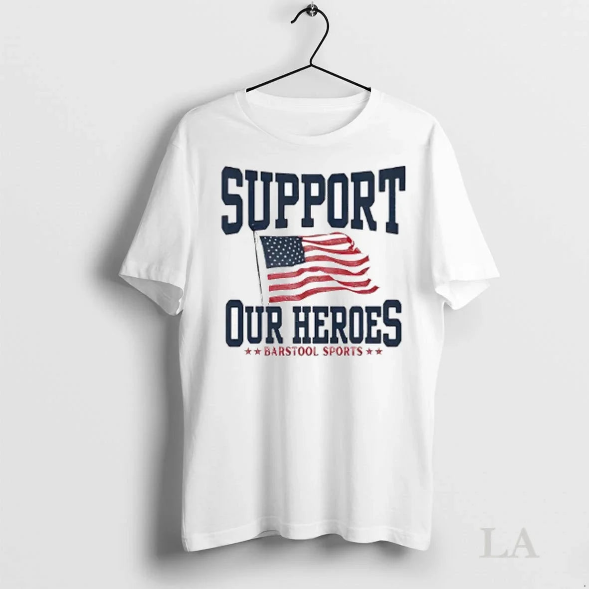 Original Tunnel To Towers Foundation Support Our Heroes Barstool Sports Usa Flag Ladies Unisex
