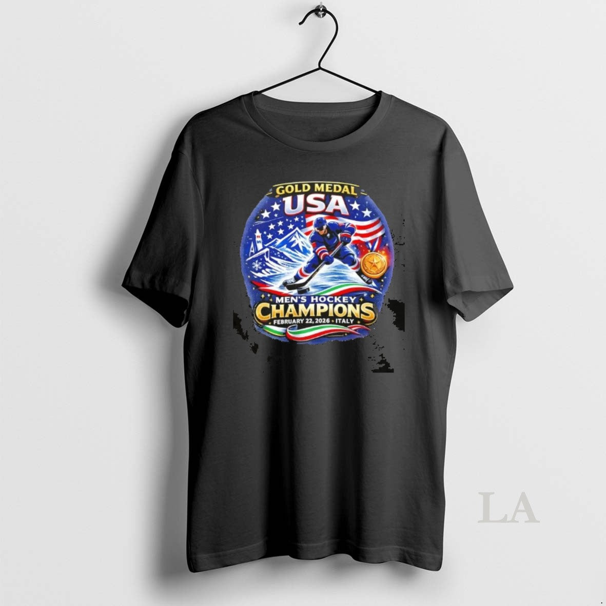 Original Usa Men Hockey Gold Medal Champions 2026 Italy Commemorative Unisex