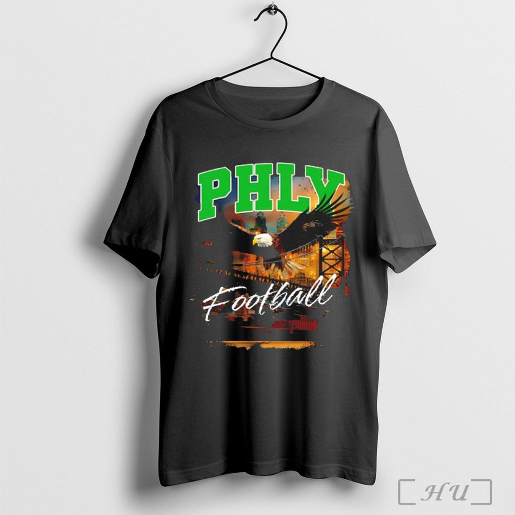 Phly Philadelphia Eagle Football Skyline City T Shirt Unisex