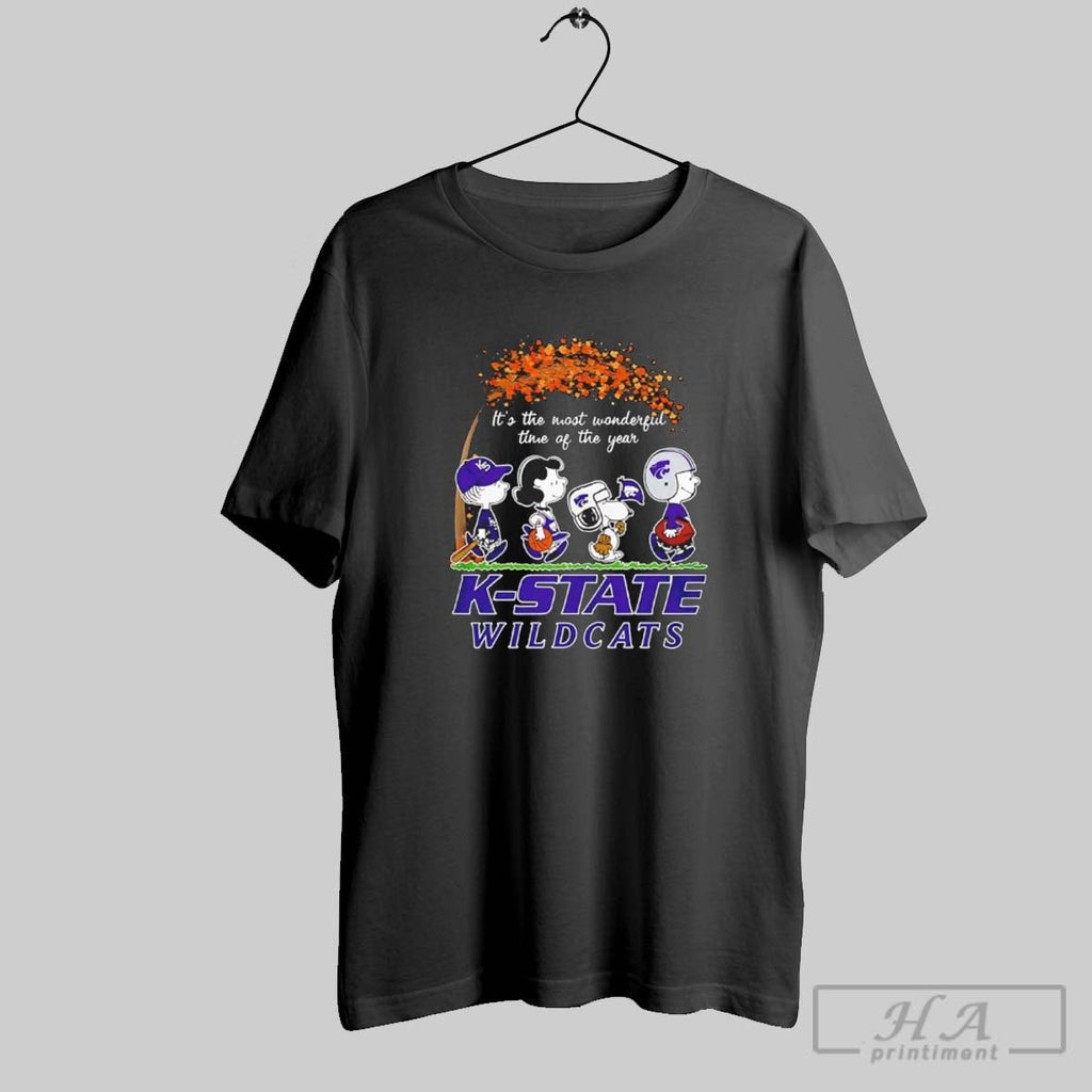 Peanuts Character X Kansas State Wildcats The Most Wonderful Time Of The Year Unisex