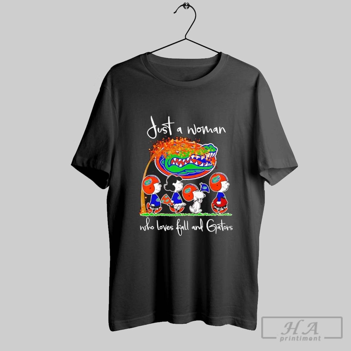 Peanuts Just A Woman Who Loves Fall And Gators Unisex