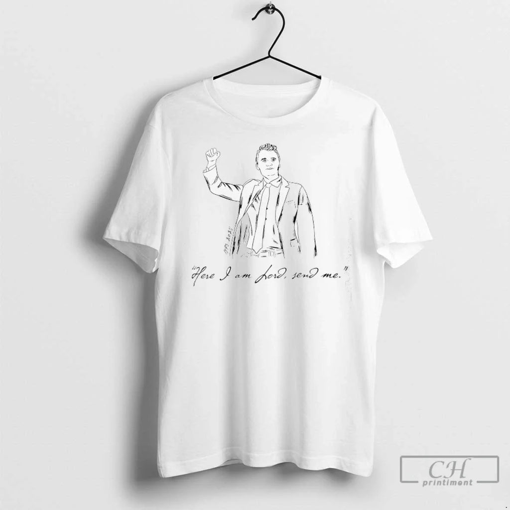 Premium Charlie Kirk Here I Am Lord Send Me 1993 2025 Unisex