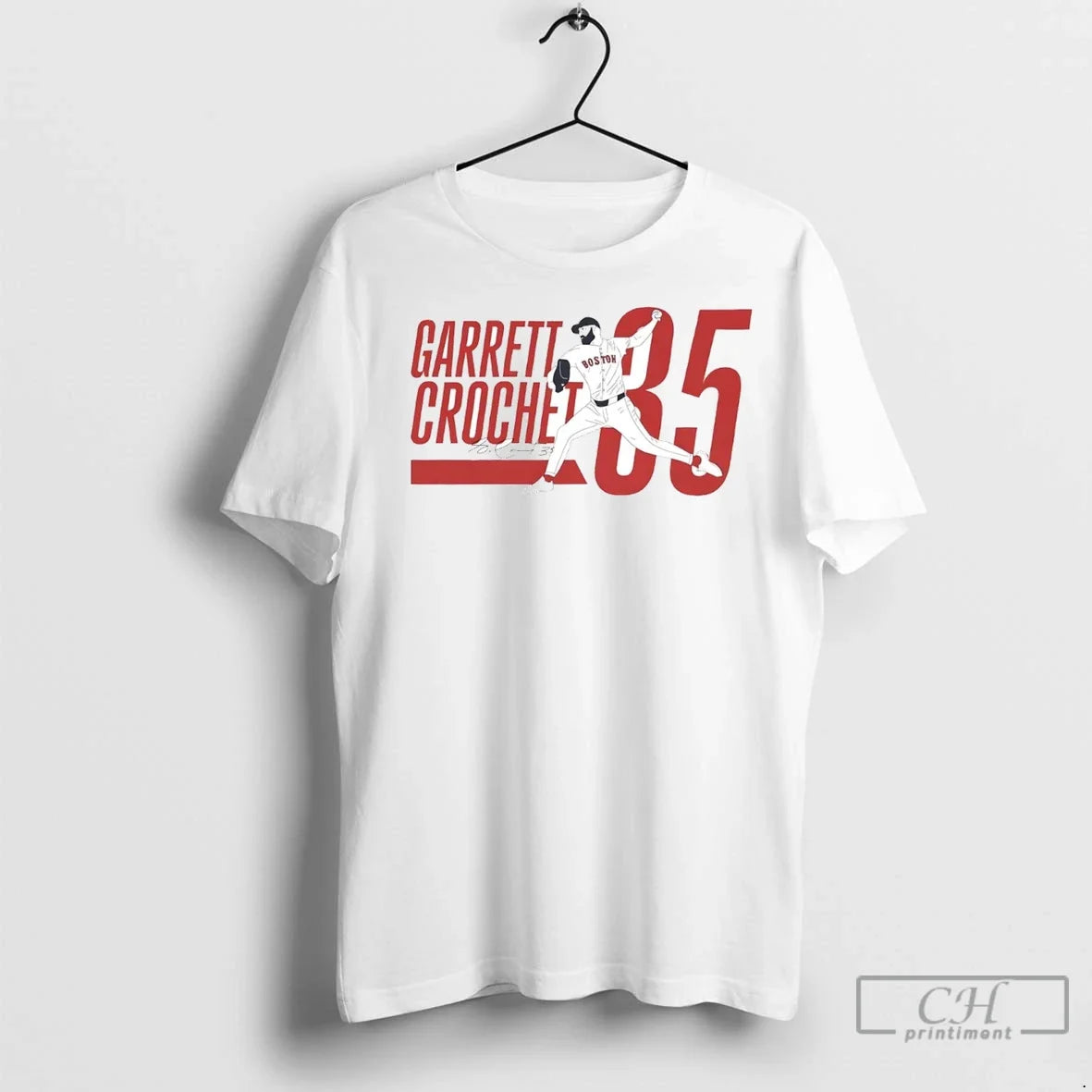 Premium Garrett Crochet Pitching Boston Red Sox Unisex