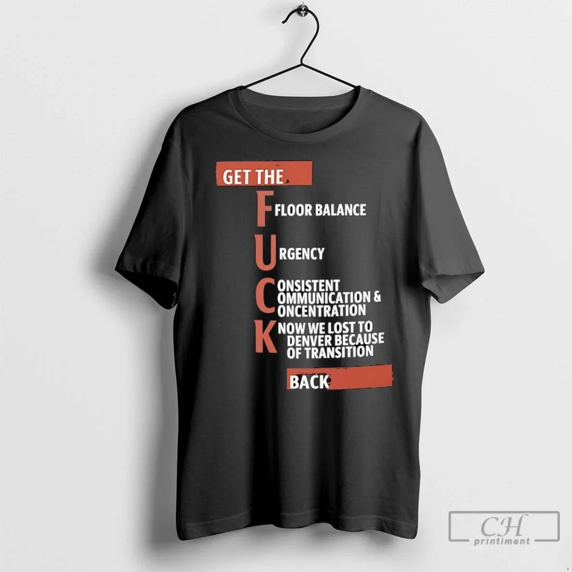 Premium Get The Fck Floor Balance Urgency Consistent Communication And Concentration Unisex