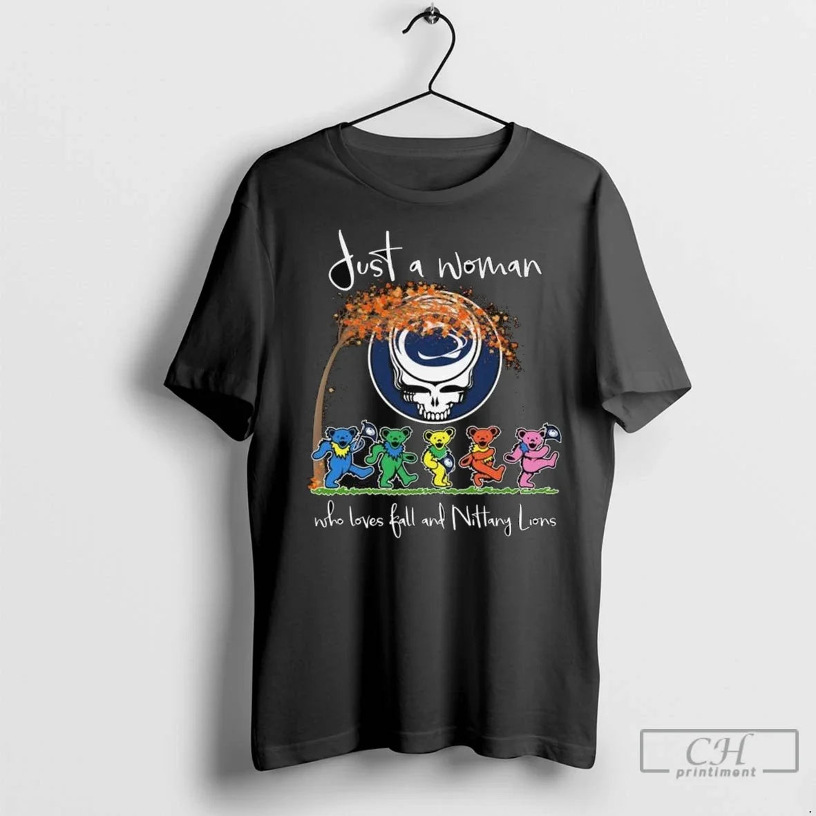 Premium Grateful Dead X Penn State Nittany Lions Just A Woman Who Loves Fall And Unisex