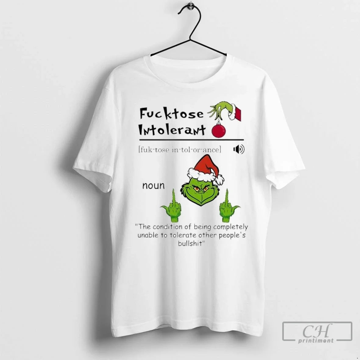 Premium Grinch Fucktose Intolerant The Condition Of Being Completely Unisex