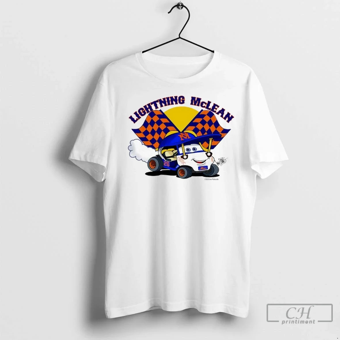 Premium Lightning Mclean New York Mets Mac Number 26 Golf Cart Unisex