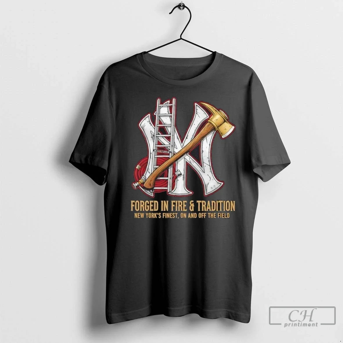 Premium New York Yankees Forged In Fire And Tradition Unisex