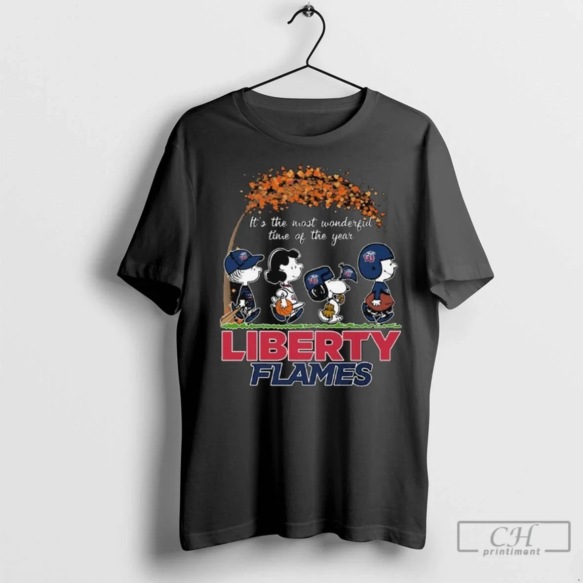Premium Peanuts Its The Most Wonderful Time Of The Year Liberty Flames Long Sleve Unisex