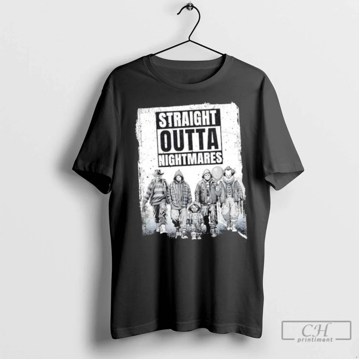 Premium Straight Outta Nightmares Horror Halloween Scary 1 Unisex
