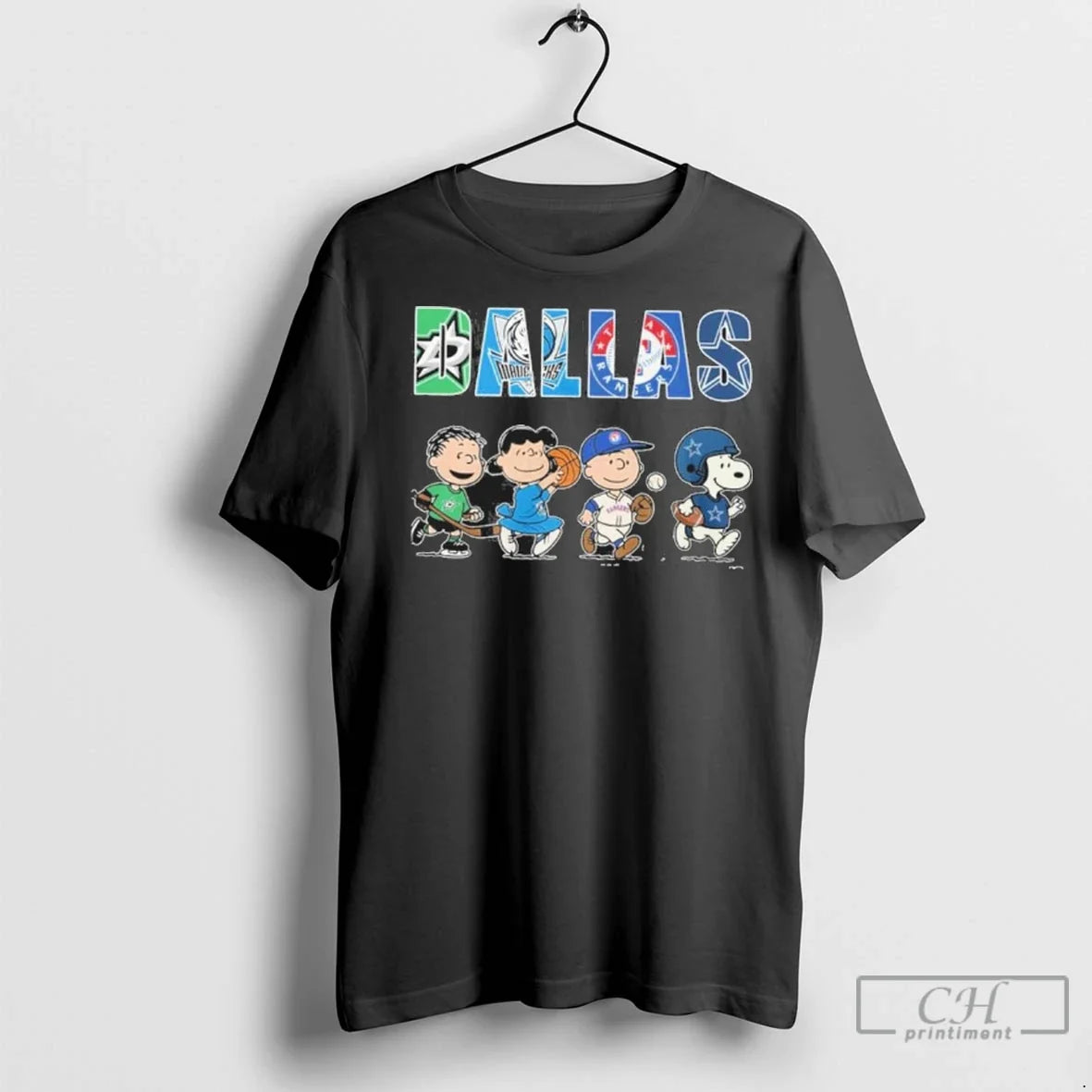 Premium The Peanuts Playing X Dallas Sports Teams Unisex