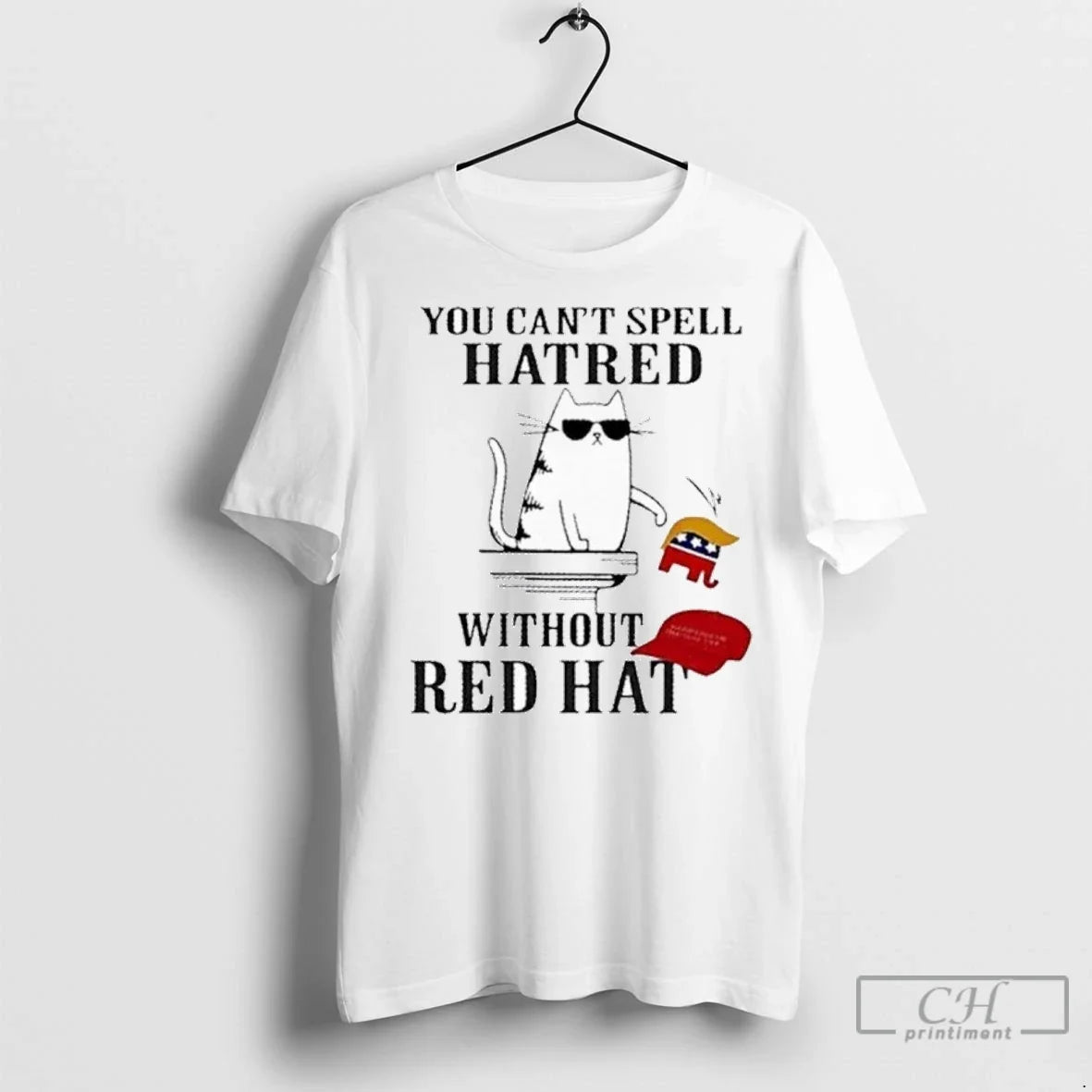 Premium You Cant Spell Hatred Without Red Hat Unisex