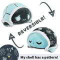TeeTurtle Reversible Turtle Plushie (Rainy Day Shell) Unisex