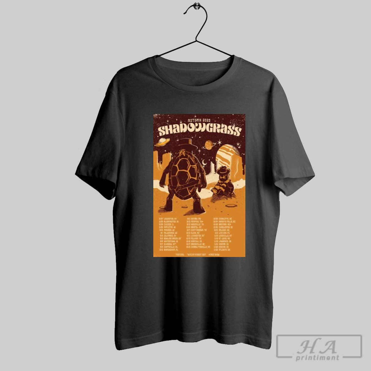 Shadowgrass Autumn 2025 Fall Tour Dates Turtle T Shirts Unisex