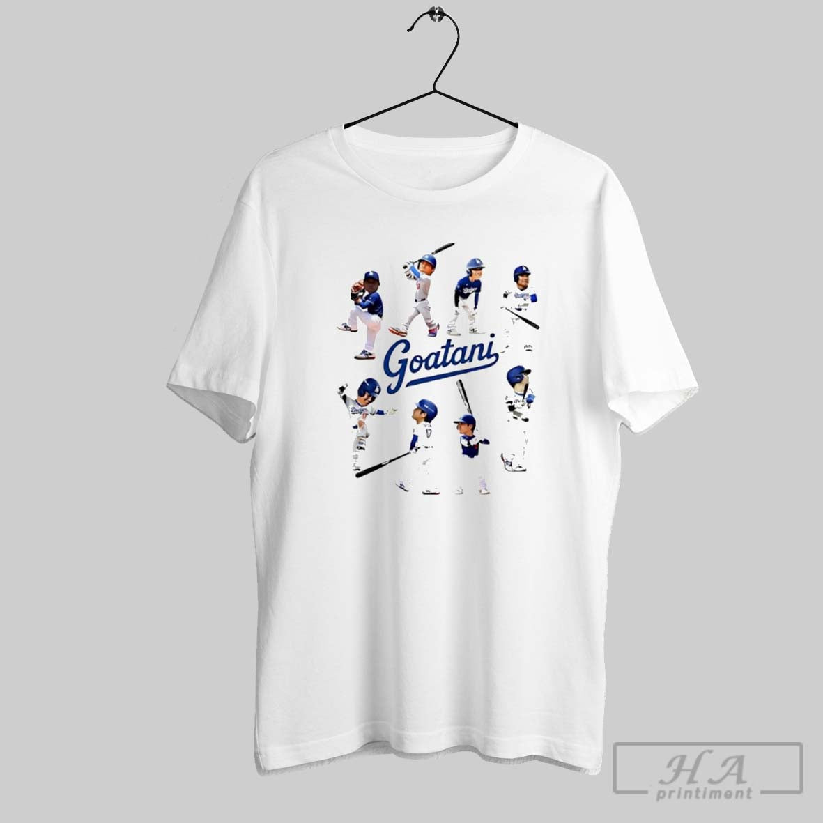 Shohei Ohtani Goatani Los Angeles Dodgers Baseball Player Mini Collage Shirta Unisex