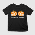 Skeleton He Likes My Pumpkins Shirt