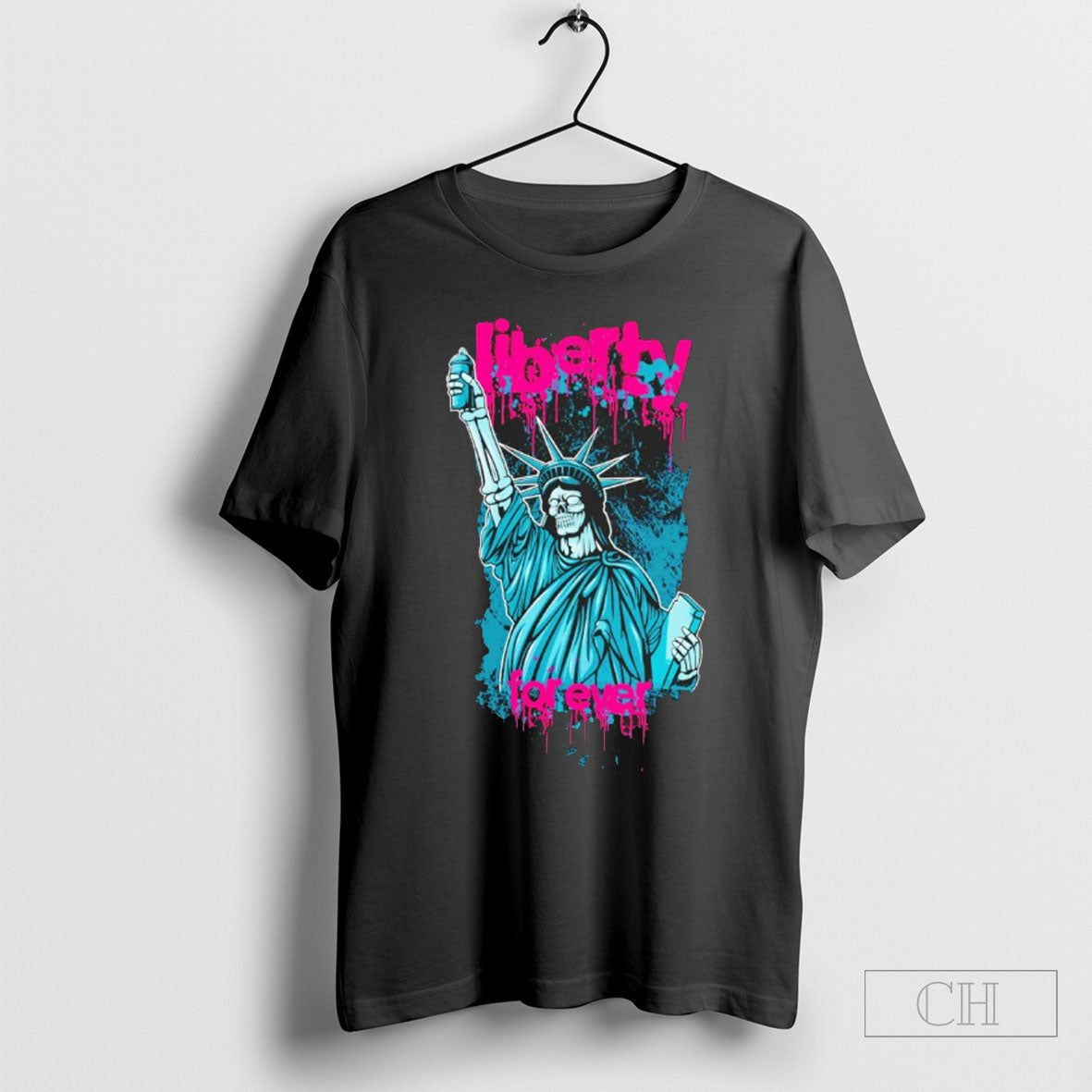 Skeleton Liberty For Ever Shirts Unisex