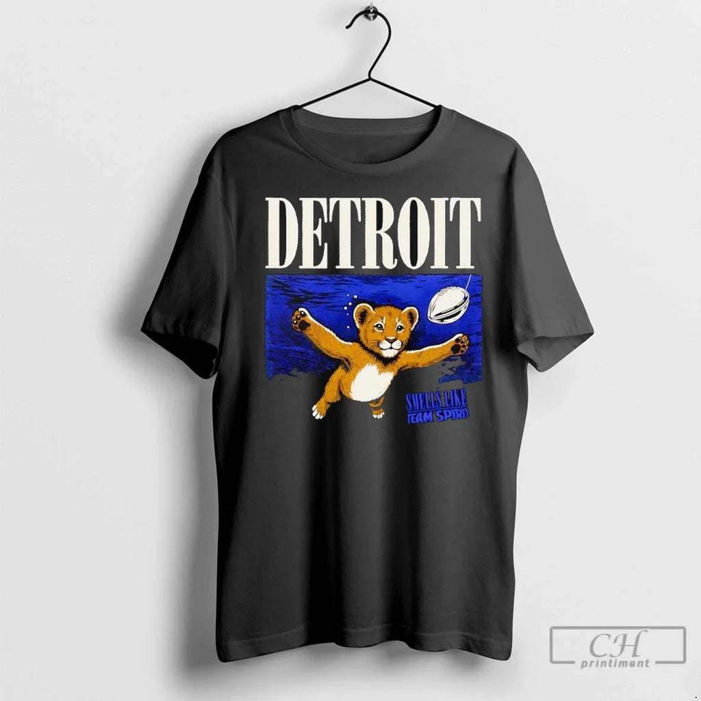 Smells Like Team Spirit Detroit Lions Football T Shirts Unisex