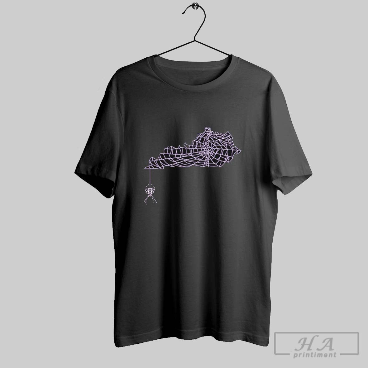 Spider Web Kentucky Shape T Shirts Unisex