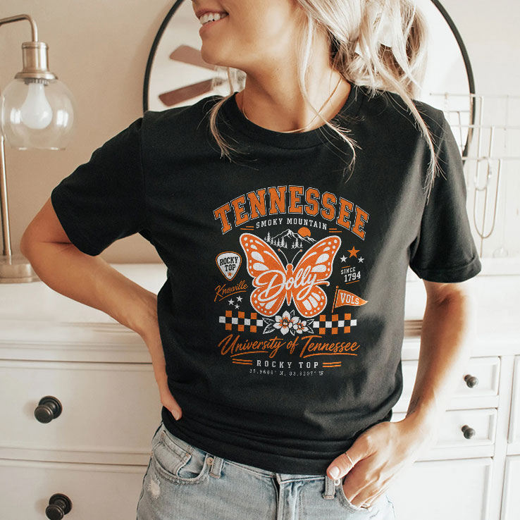 Tennessee Volunteers Butterfly Shirt
