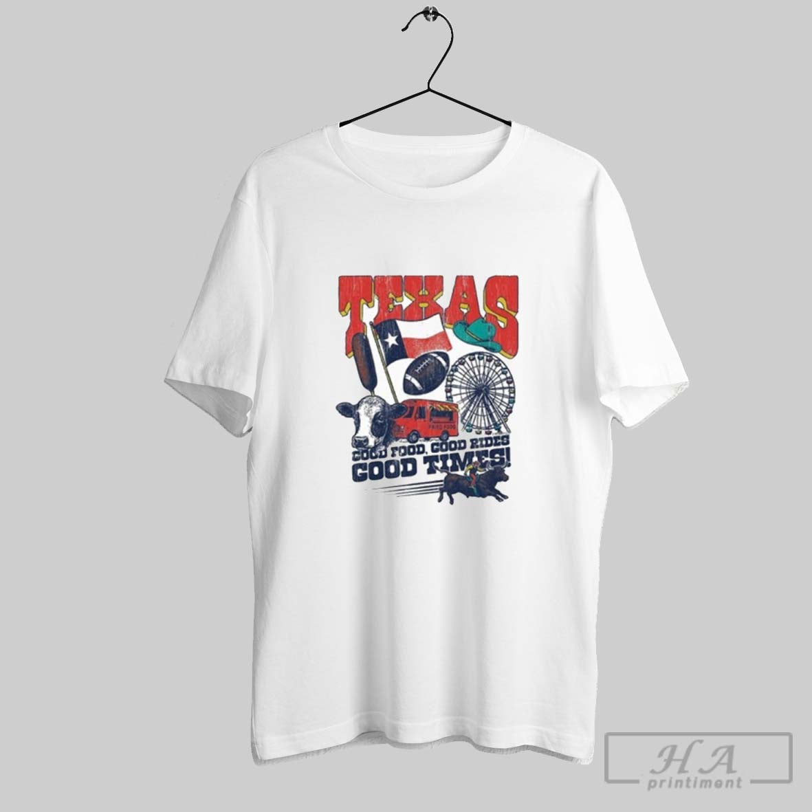 Texas Longhorns Good Food Good Rides Good Times Unisex