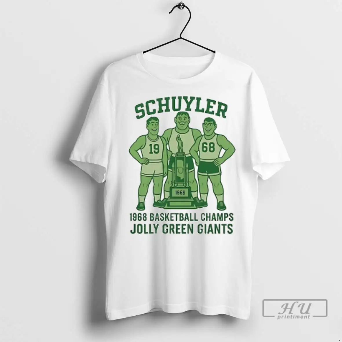 Trending Schuyler Jolly Green Giants Basketball Champs 1968 T Shirts Unisex
