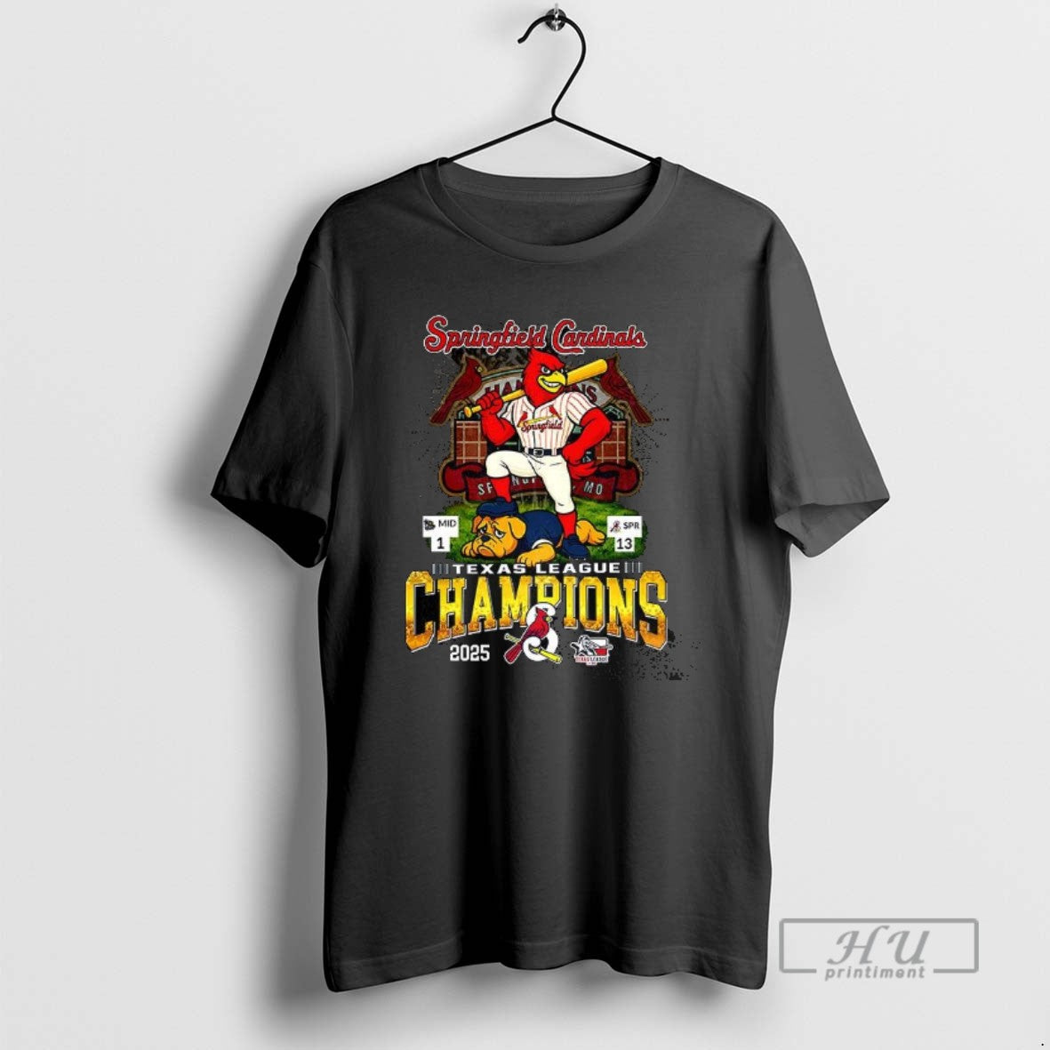 Trending Springfield Cardinals 2025 Texas League Champions Mascot T Shirts Unisex