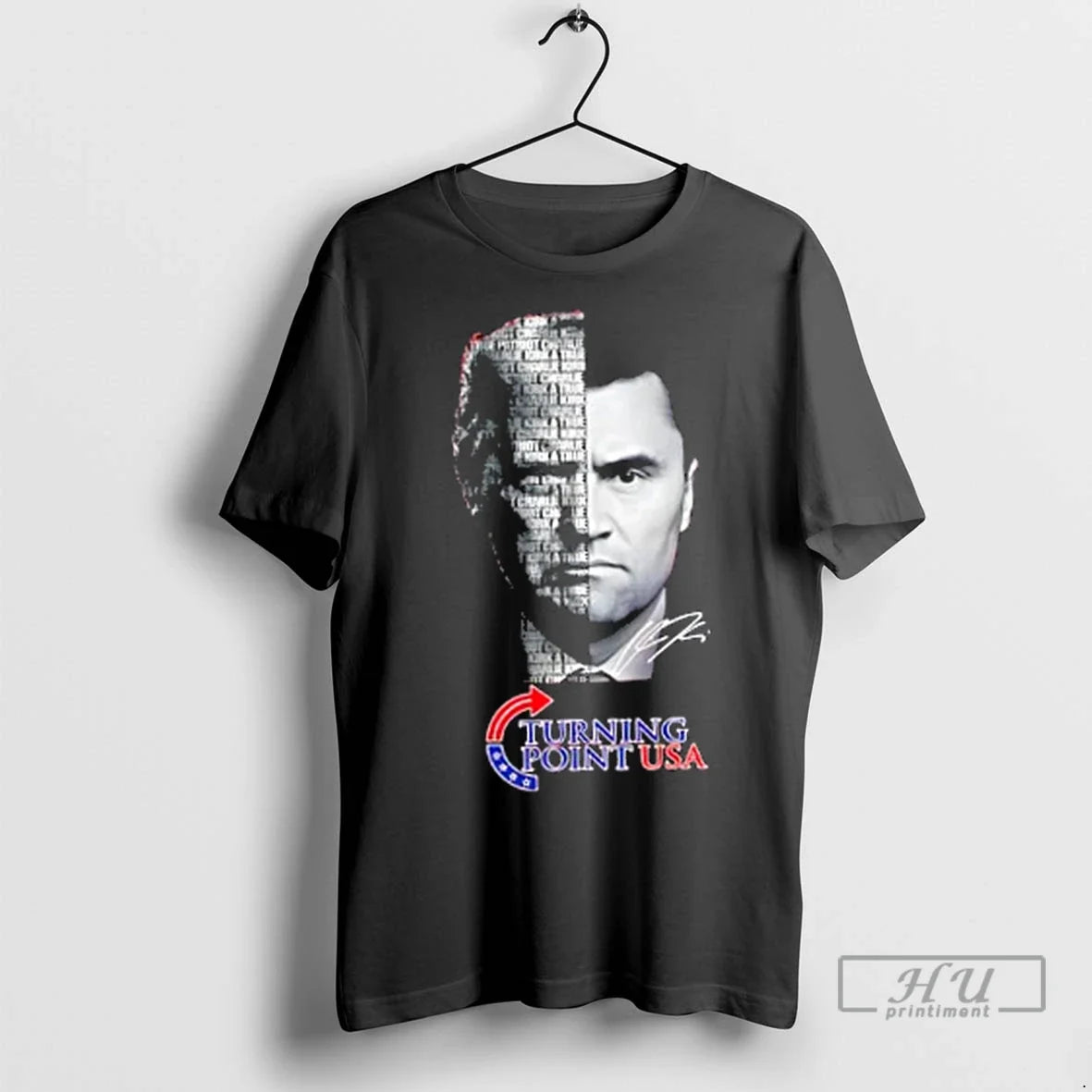 Trending Trump X Charlie Kirk Turning Point Usa Signature T Shirts Unisex