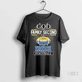 Trendy Officials God First Family Second Notre Dame Fighting Irish Football Shirt Sweater Unisex