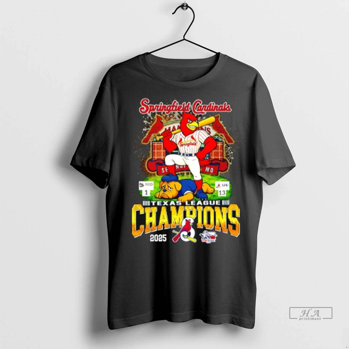 Trendy Officials Springfield Cardinals Mascot 2025 Texas League Champions Shirt Sweater Unisex