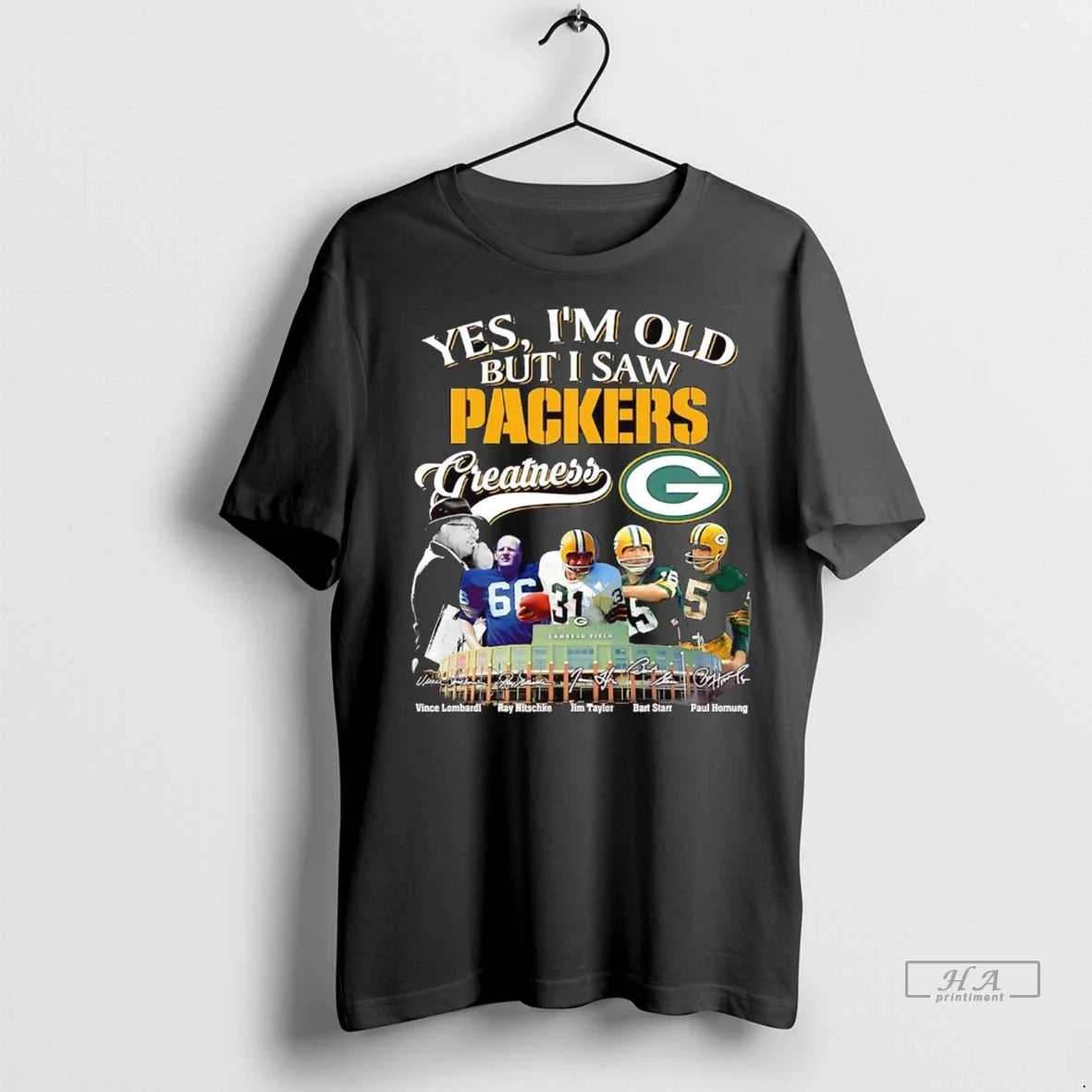 Trendy Officials Yes Im Old But I Saw Green Bay Packers Greatness Shirt Sweater Unisex