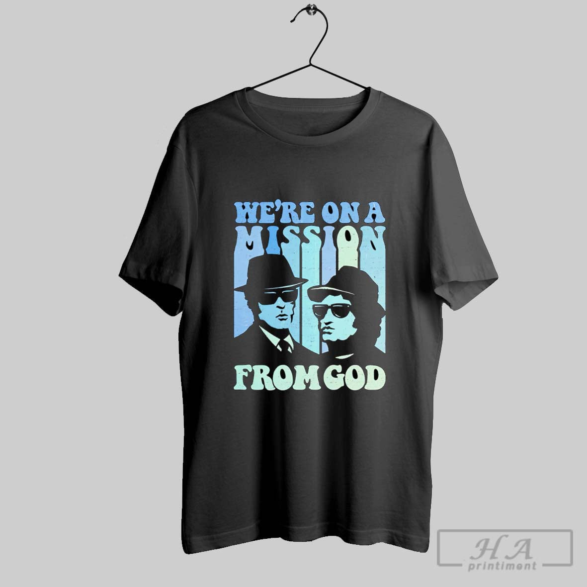 Trendy Were On A Mission From God Blues Brothers Shirt Tee Unisex