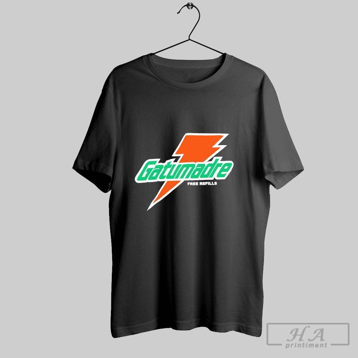 Will Kelly Wearing Orange Peel Gatorade Free Refills Logo Unisex