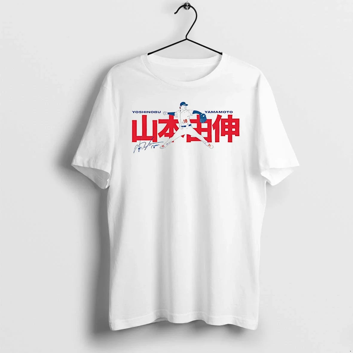 Yoshinobu Yamamoto Los Angeles Dodgers Signature Art Tshirts Sweater Unisex