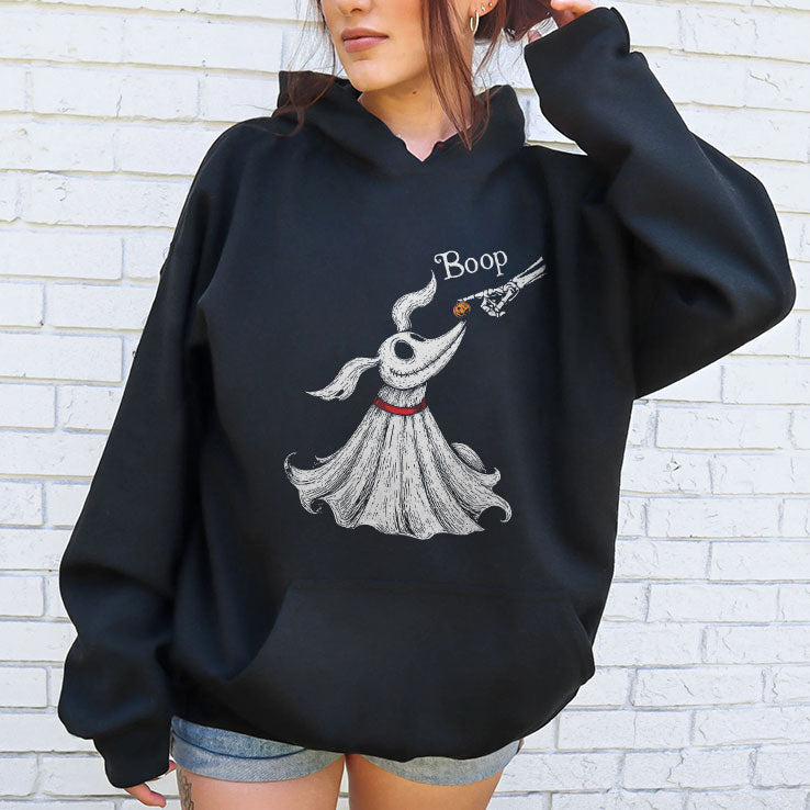 Zero Dog Boop Halloween Skeleton Hand Ghost Dog T Shirt