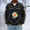 Eintracht Braunschweig Custom Name Quarter Zip Pullover Sweatshirt - Multicolor