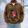Charlton Athletic FC Custom Name Quarter Zip Pullover Sweatshirt - Multicolor